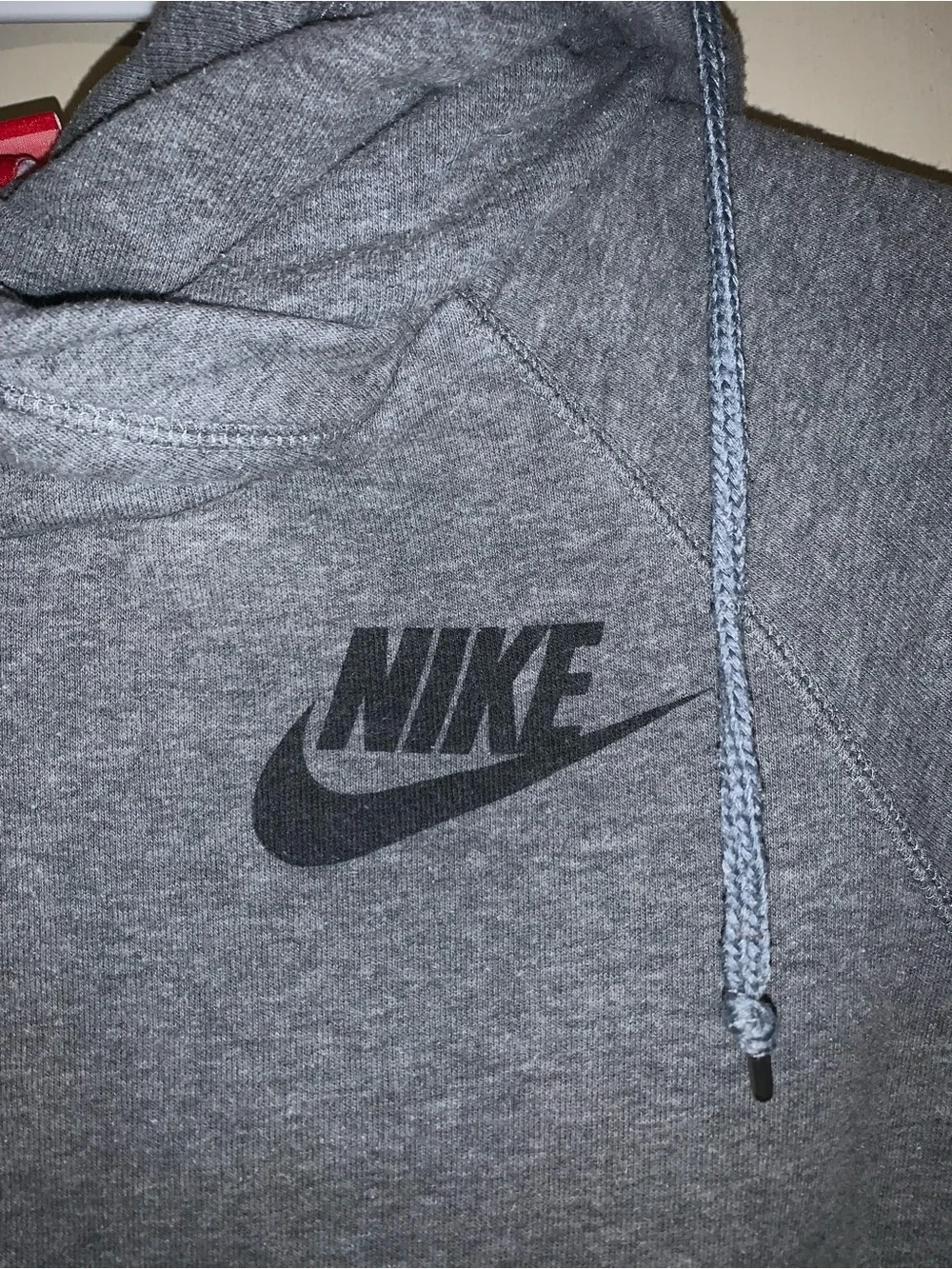 Nike Women’s Gray Cowl Neck Pullover Hoodie Size Medium